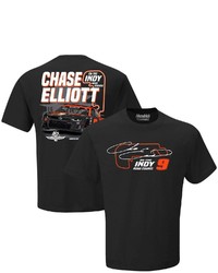 HENDRICK MOTORSPORTS TEAM COLLECTION Black Chase Elliott Hooters Graphic 2 Spot T Shirt