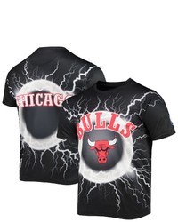 FISLL Black Chicago Bulls Tornado Bolt T Shirt