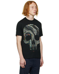 Ps By Paul Smith Black Circuit Skull T Shirt