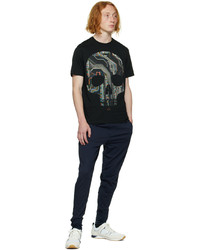 Ps By Paul Smith Black Circuit Skull T Shirt