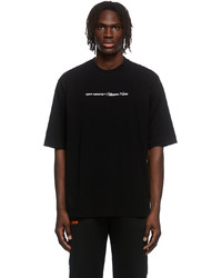 Off-White Black Collection Name Logo T Shirt