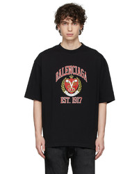 Balenciaga Black College T Shirt