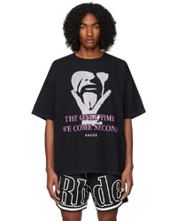 Rhude Black Come Second T Shirt