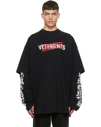Vetements Black Confidential T Shirt