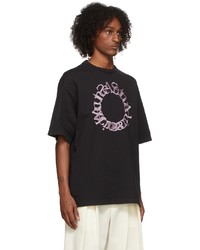 Acne Studios Black Cotton Logo T Shirt
