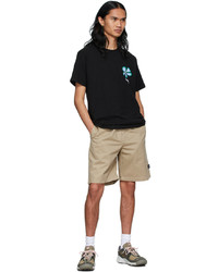 Stussy Black Cotton T Shirt