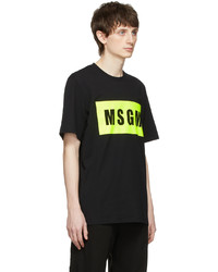 MSGM Black Cotton T Shirt