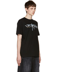 VIVENDII Black Cotton T Shirt