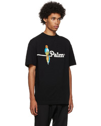 Palm Angels Black Cotton T Shirt