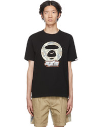 AAPE BY A BATHING APE Black Cotton T Shirt