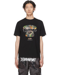 AAPE BY A BATHING APE Black Cotton T Shirt