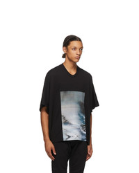 Julius Black Cropped Avalanche T Shirt