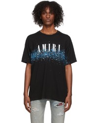 Amiri Black Crystal Core Logo Painter T Shirt