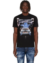 DSQUARED2 Black D2 Space Cool T Shirt