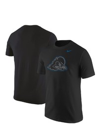 Nike Black Delaware Fightin Blue Hens Logo Color Pop T Shirt