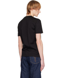 Versace Black Embroidered Medusa T Shirt