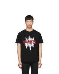Givenchy Black Embroidered Snake T Shirt