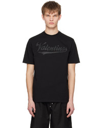 Valentino Black Embroidered T Shirt