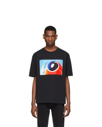 Calvin Klein Jeans Est. 1978 Black Environtal Communications Graphic T Shirt