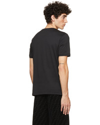 Fendi Black Ff Patch T Shirt