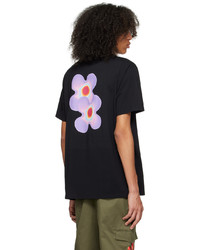 BLUEMARBLE Black Flower Print T Shirt