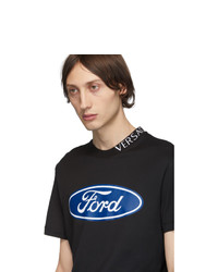 Versace Black Ford Edition Logo T Shirt