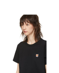 MAISON KITSUNÉ Black Fox Head T Shirt