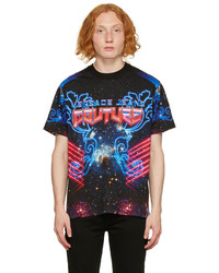 VERSACE JEANS COUTURE Black Galaxy Couture T Shirt
