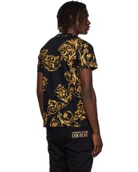 VERSACE JEANS COUTURE Black Garland T Shirt