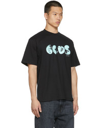 Gcds Black Glow In The Dark Ghost T Shirt