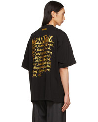 Vetements Black Gold World Tour T Shirt