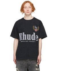 Rhude Black Grand Prix T Shirt