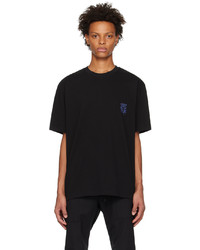 Solid Homme Black Graphic T Shirt
