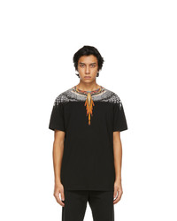Marcelo Burlon County of Milan Black Grizzly Wings T Shirt