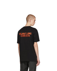 Helmut Lang Black Halloween T Shirt