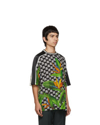 Dolce and Gabbana Black Hawaiian T Shirt