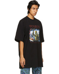 Vetements Black Heavy Metal Electric Logo T Shirt
