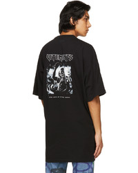 Vetements Black Heavy Metal Electric Logo T Shirt
