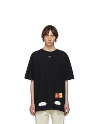 Off-White Black Incomplete Spray Paint T Shirt