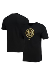 Nike Black Inter Milan Evergreen Crest T Shirt