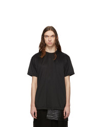 Comme Des Garcons Homme Plus Black Jersey Foil Print C T Shirt