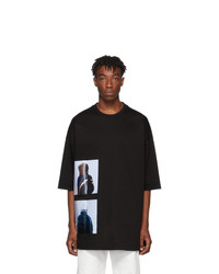 Juun.J Black Karel Funk Oversized Print T Shirt