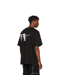 Juun.J Black Karel Funk Print T Shirt