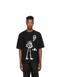 Marcelo Burlon County of Milan Black Kid Sketch T Shirt