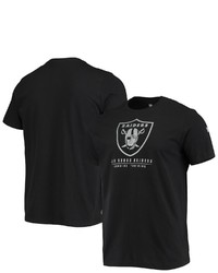 New Era Black Las Vegas Raiders Combine Authentic Go For It T Shirt
