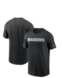 Nike Black Las Vegas Raiders Team Wordmark T Shirt At Nordstrom