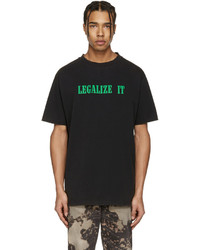 Palm Angels Black Legalize It T Shirt