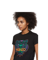Kenzo Black Limited Edition Holiday Tiger T Shirt