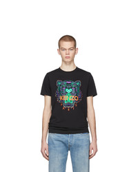 Kenzo Black Limited Edition Holiday Tiger T Shirt