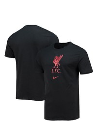Nike Black Liverpool Evergreen Crest T Shirt